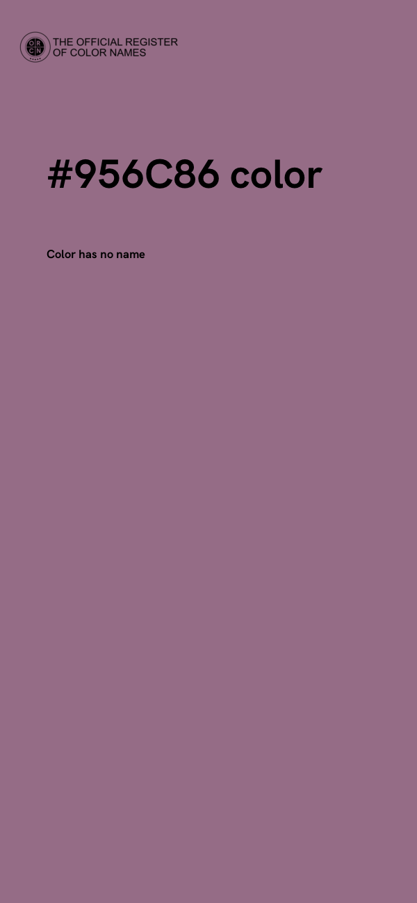 #956C86 color image