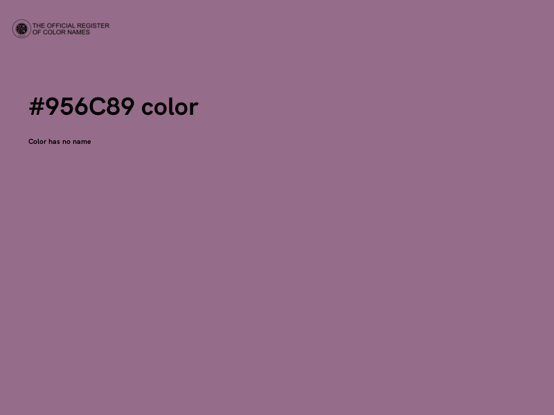 #956C89 color image