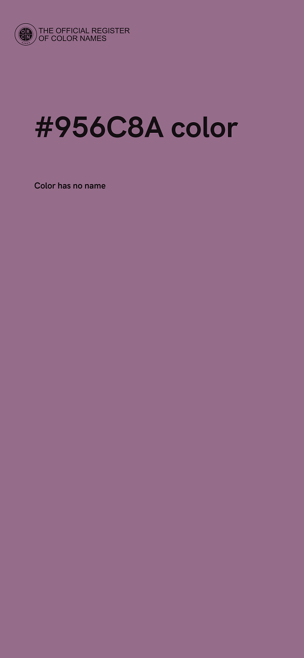 #956C8A color image