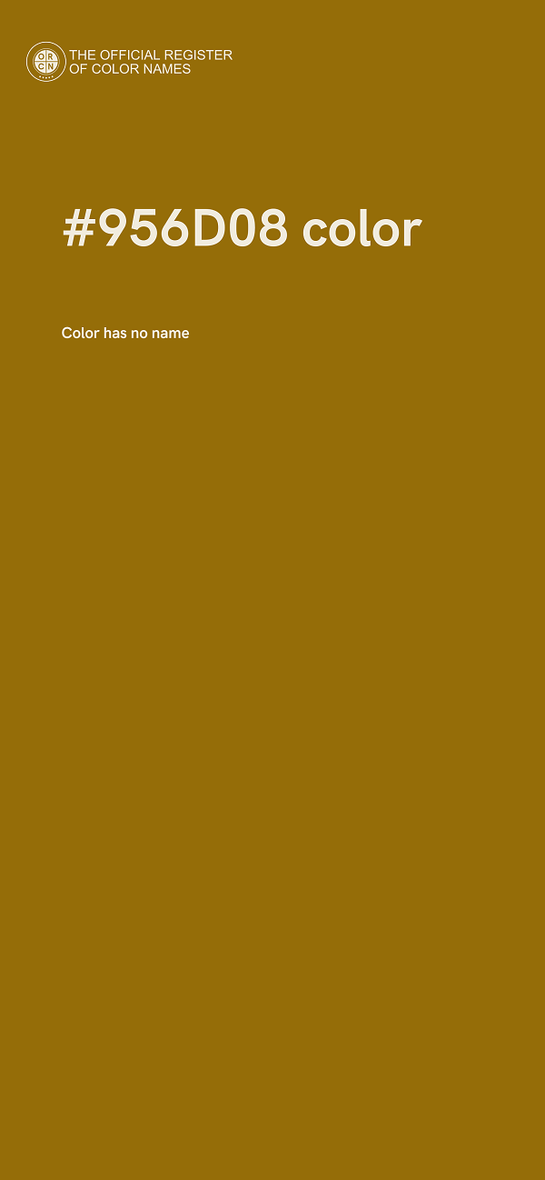 #956D08 color image