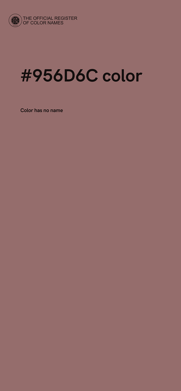 #956D6C color image