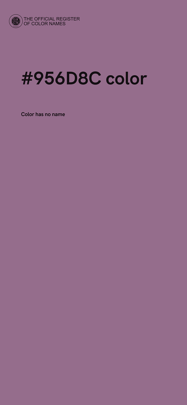 #956D8C color image