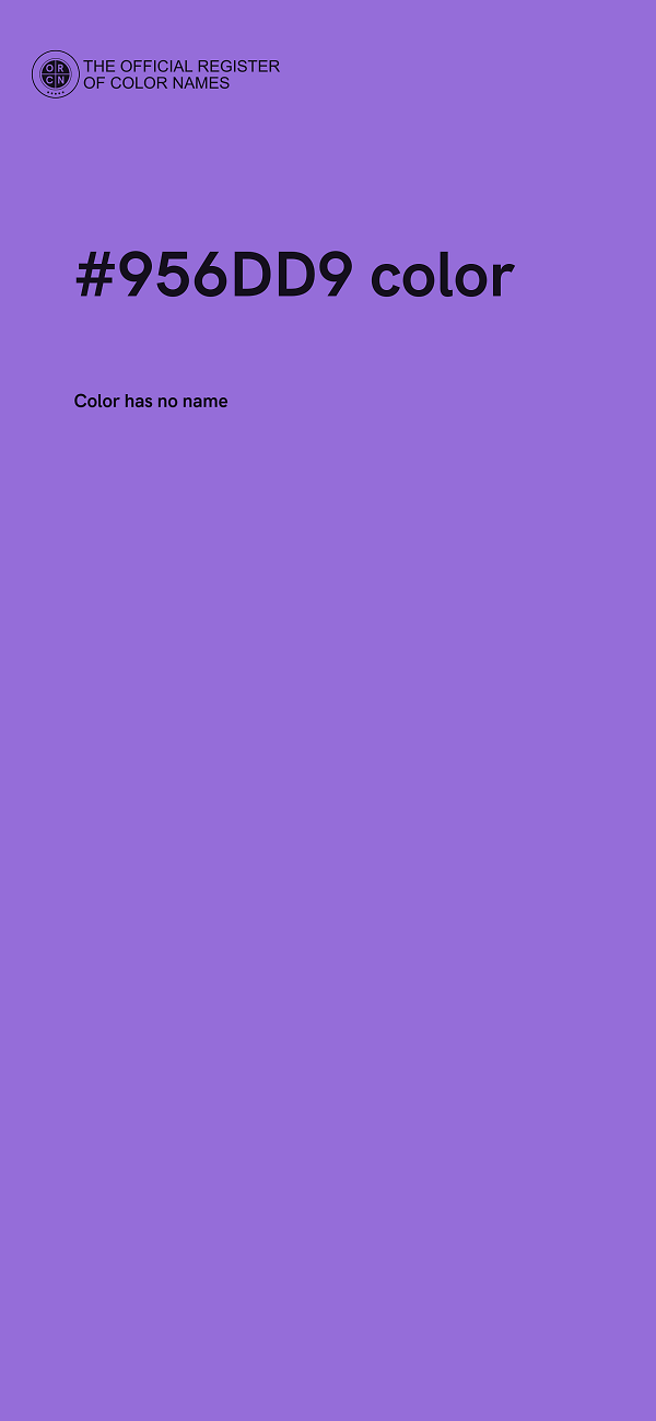 #956DD9 color image