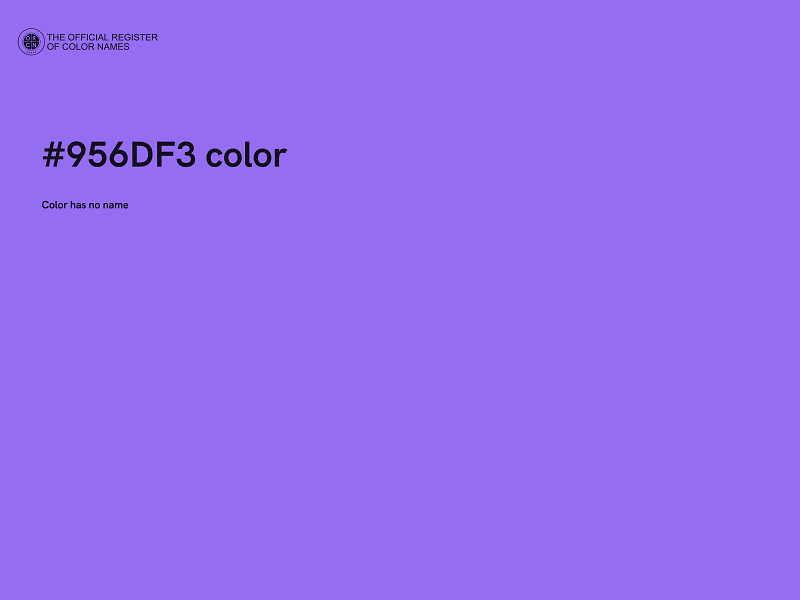 #956DF3 color image