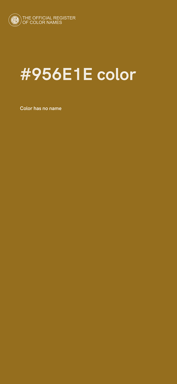 #956E1E color image