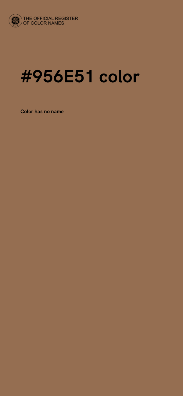 #956E51 color image