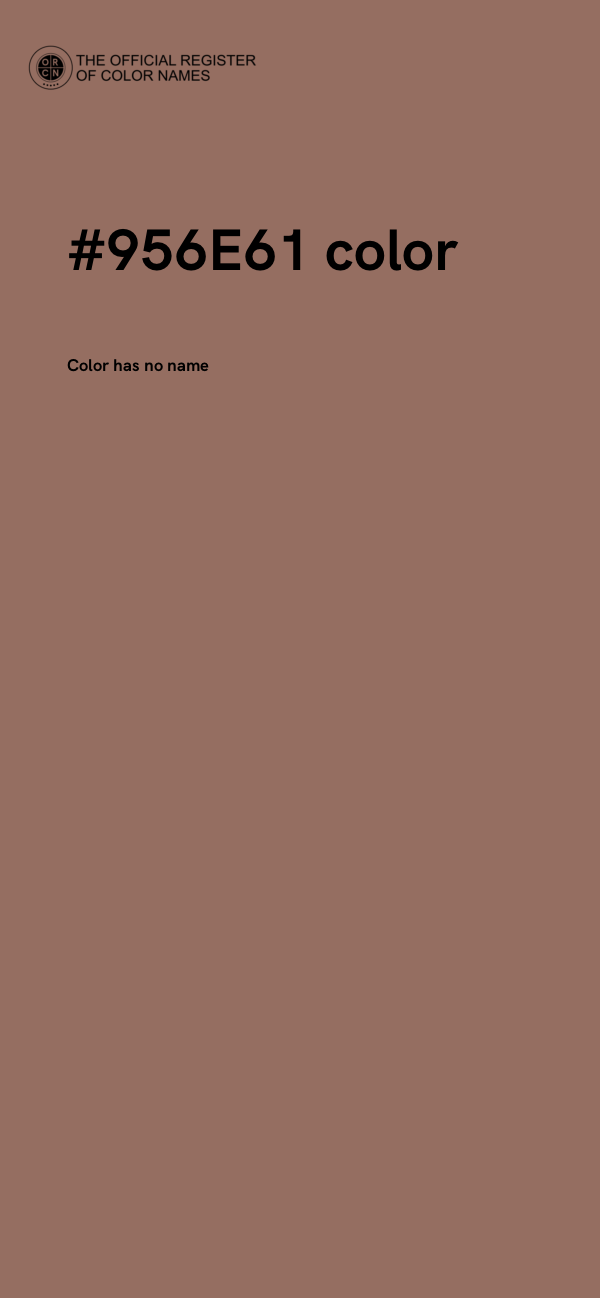 #956E61 color image