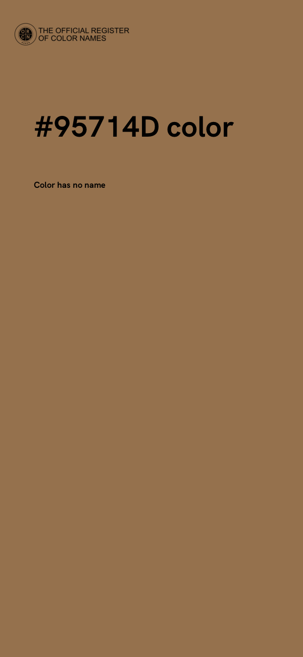 #95714D color image