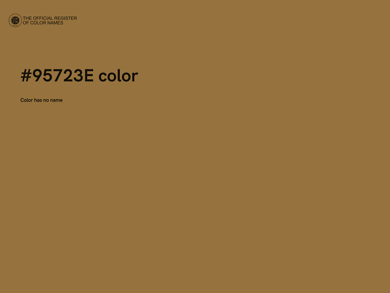 #95723E color image