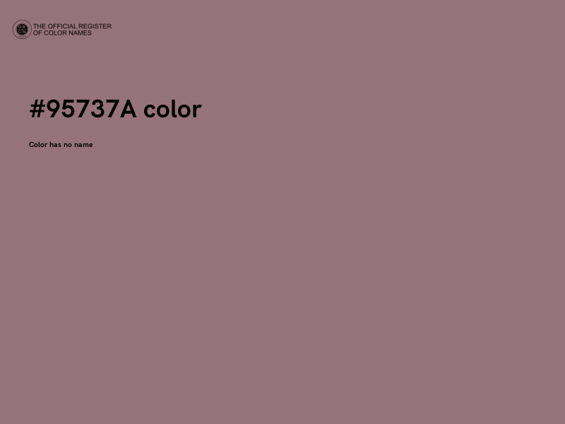 #95737A color image