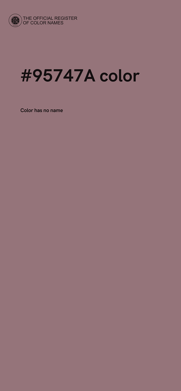 #95747A color image
