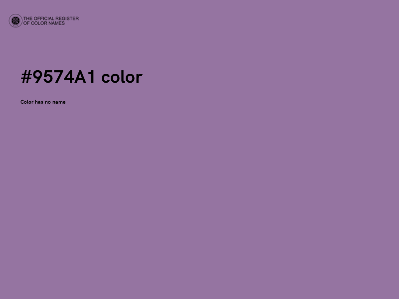 #9574A1 color image