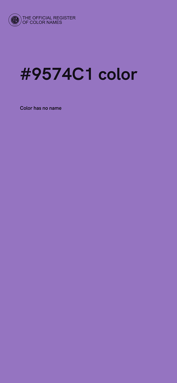 #9574C1 color image