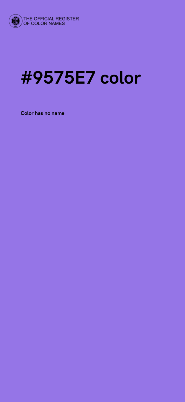 #9575E7 color image