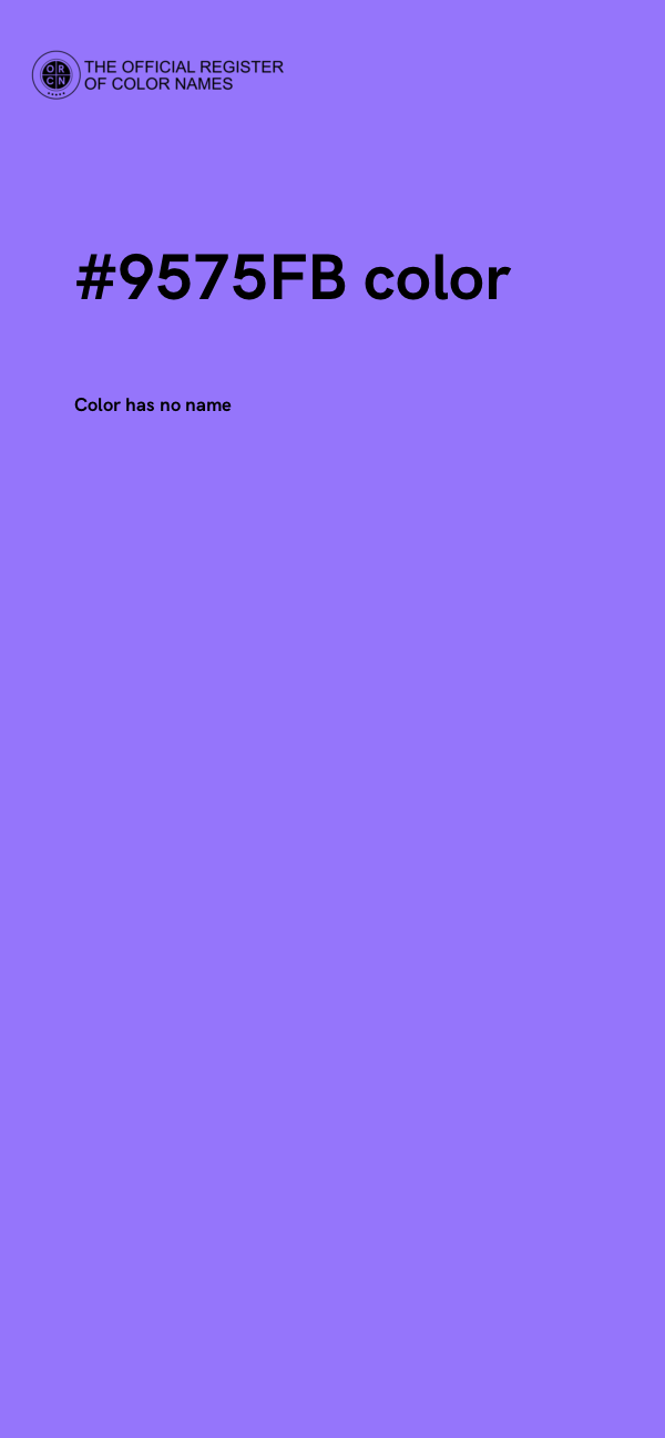 #9575FB color image