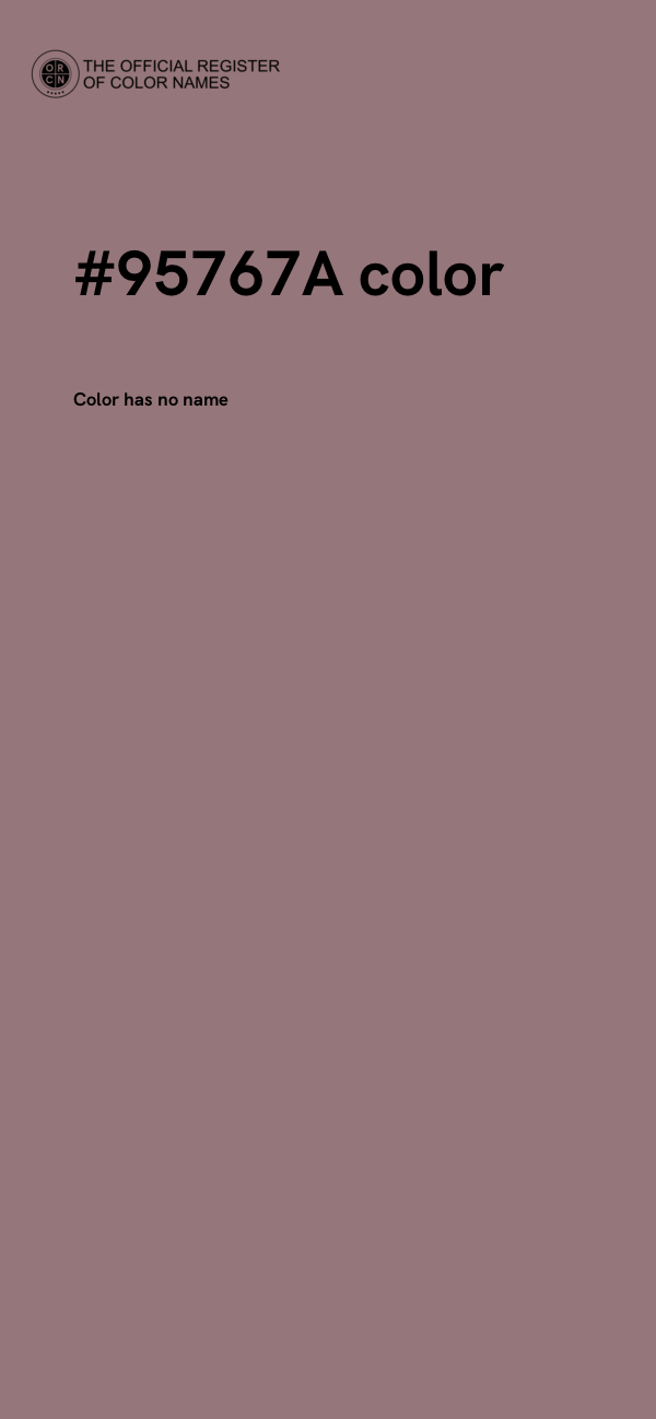 #95767A color image
