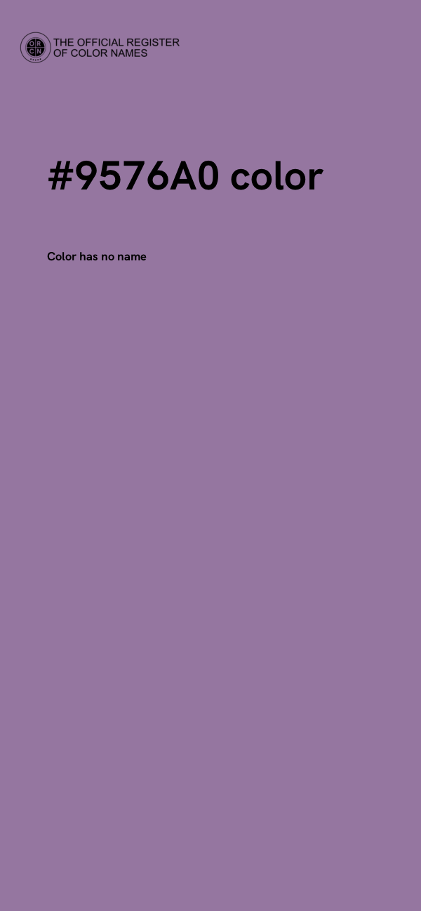 #9576A0 color image
