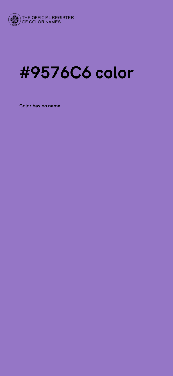 #9576C6 color image