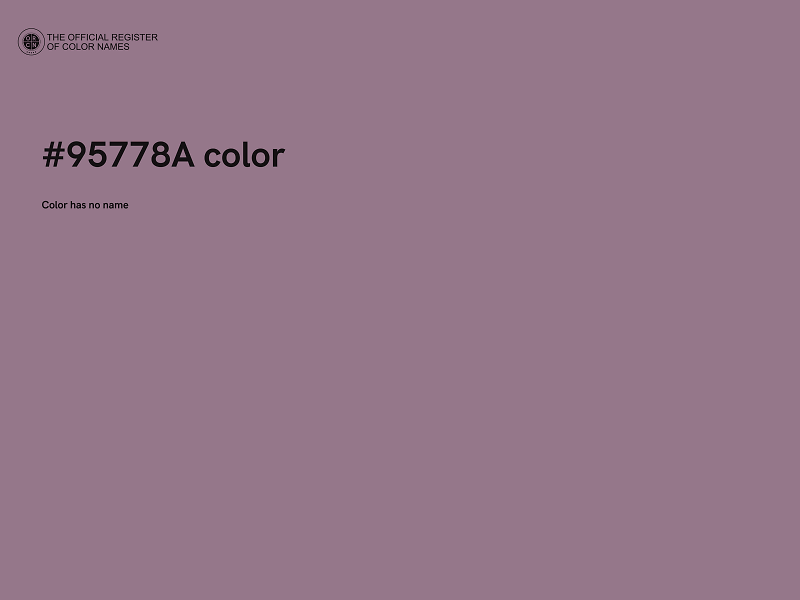 #95778A color image