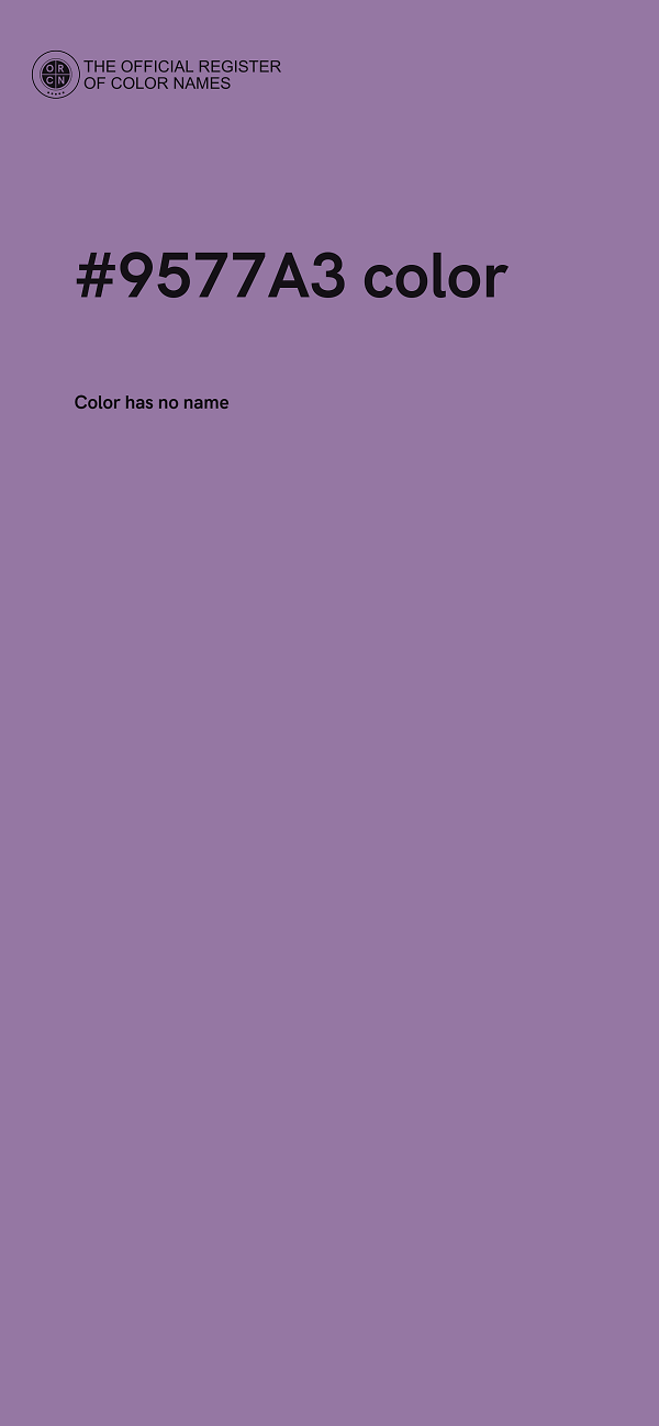 #9577A3 color image