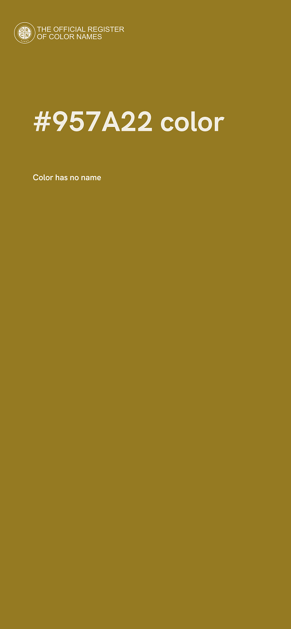 #957A22 color image