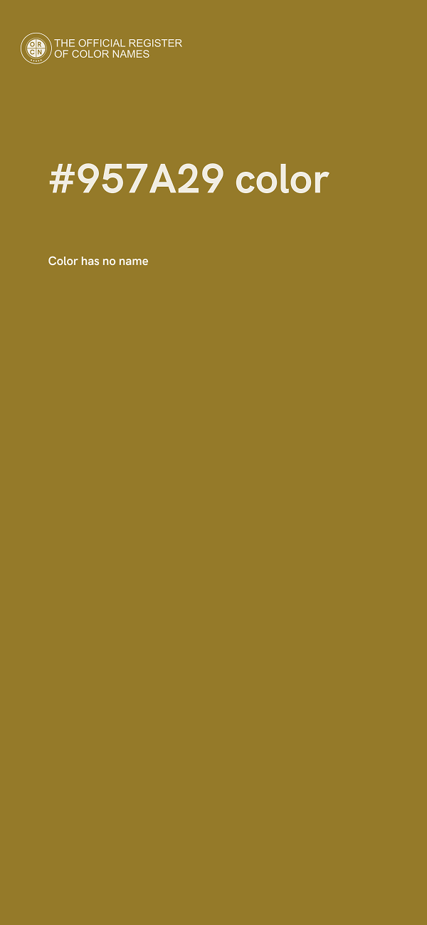 #957A29 color image