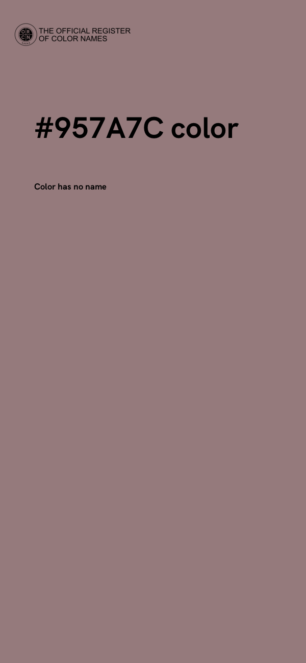 #957A7C color image
