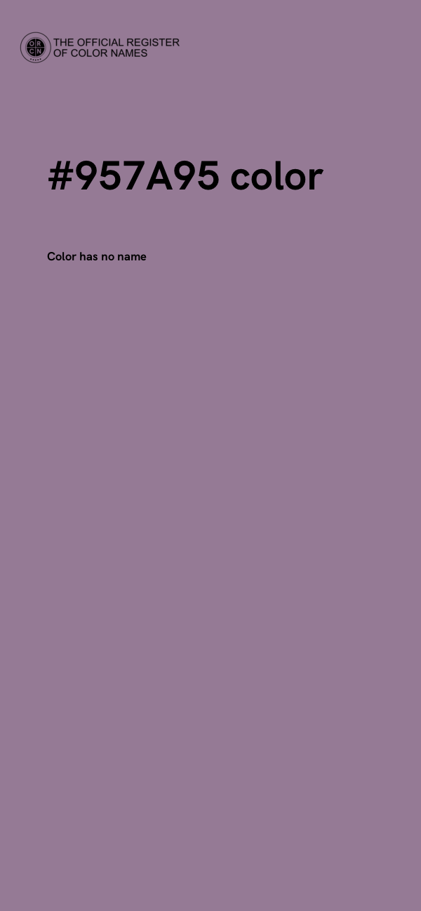 #957A95 color image