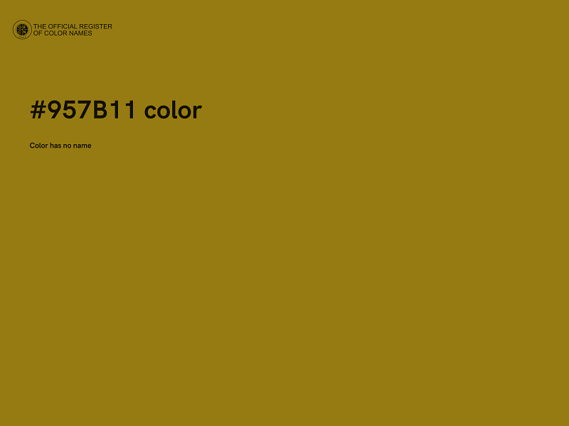 #957B11 color image