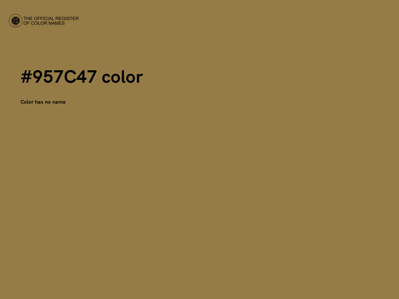 #957C47 color image
