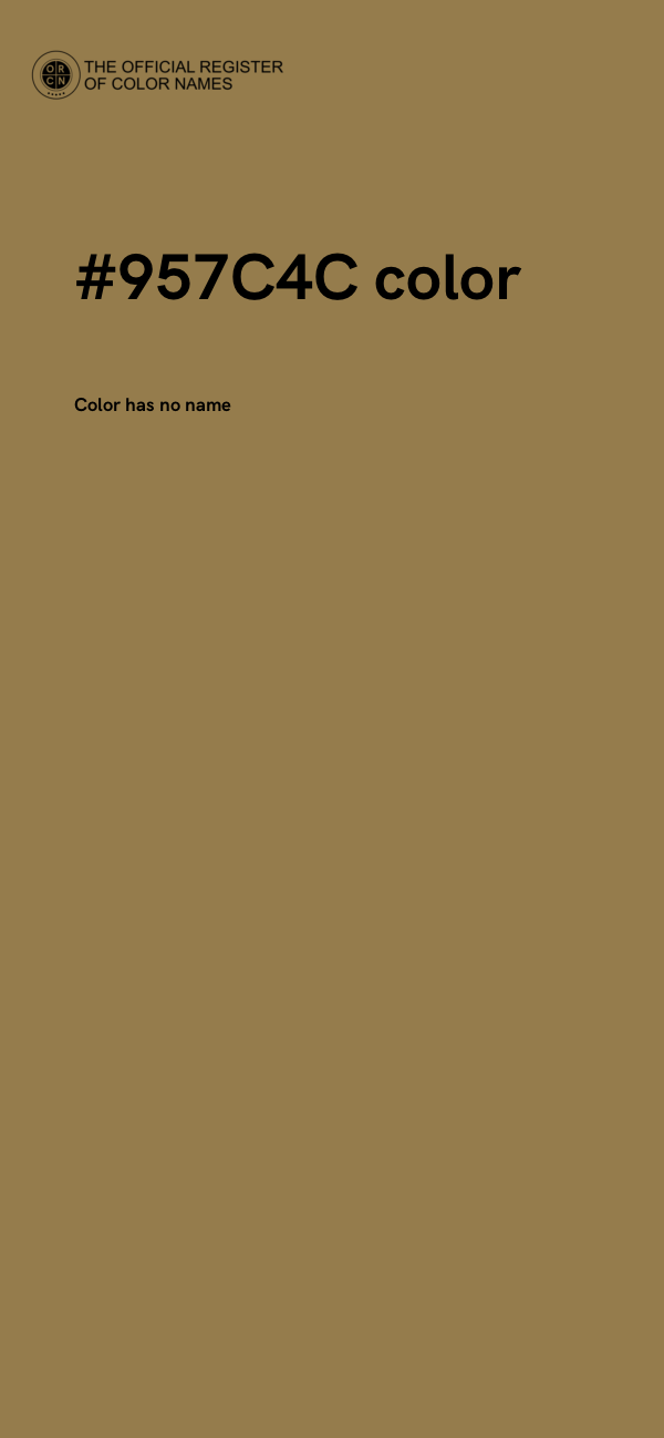 #957C4C color image