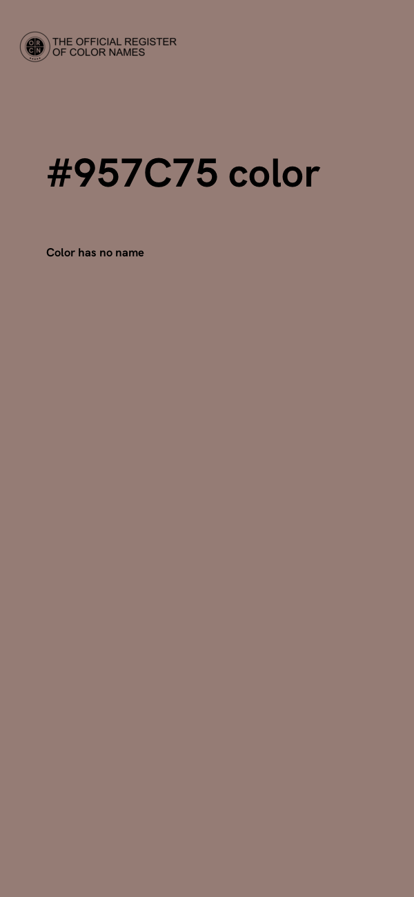 #957C75 color image