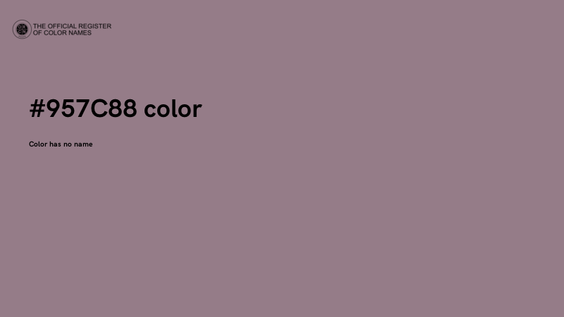 #957C88 color image