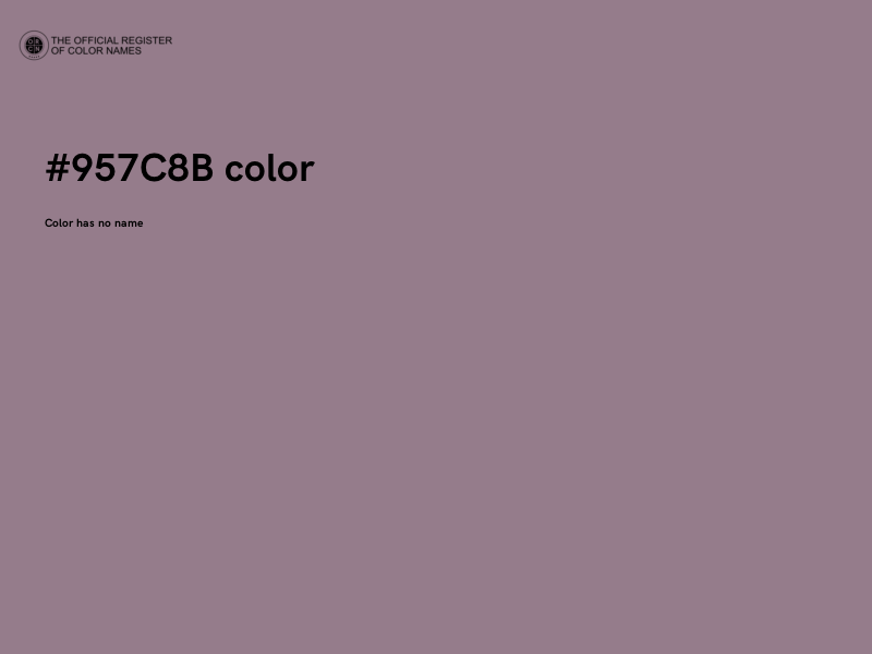 #957C8B color image