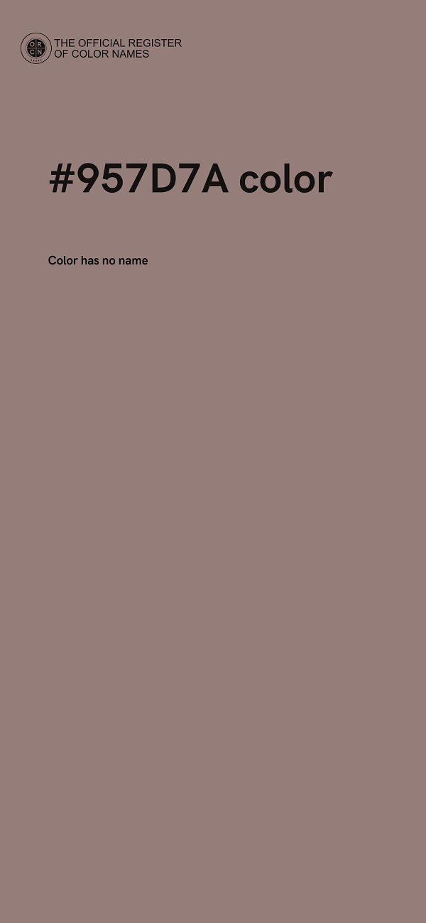#957D7A color image