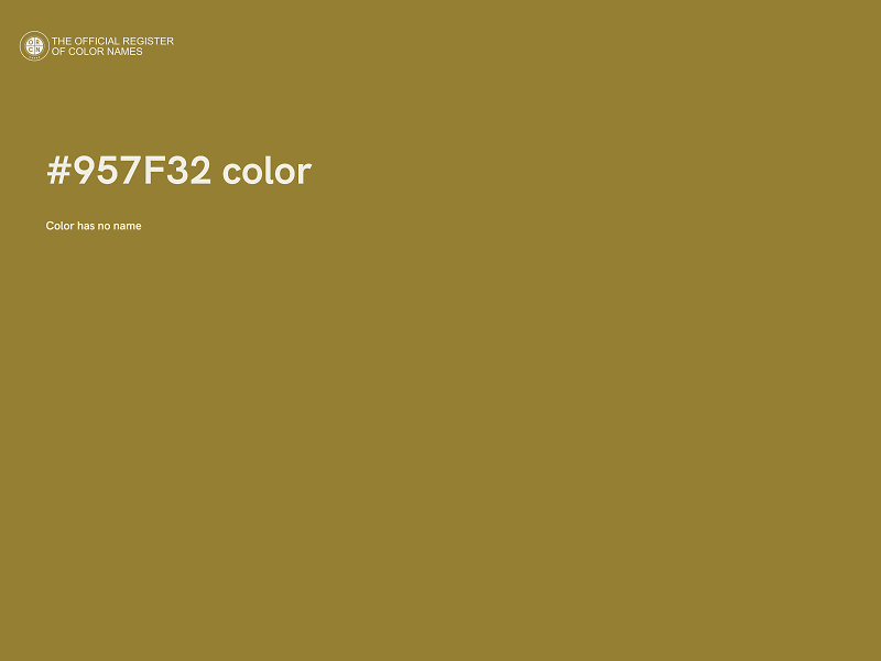 #957F32 color image
