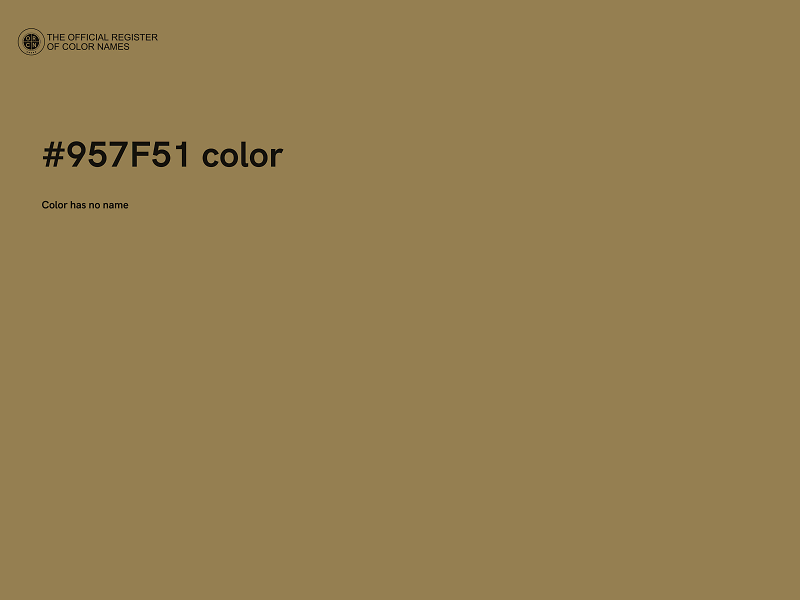 #957F51 color image