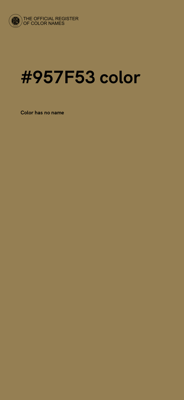 #957F53 color image