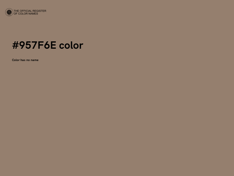 #957F6E color image