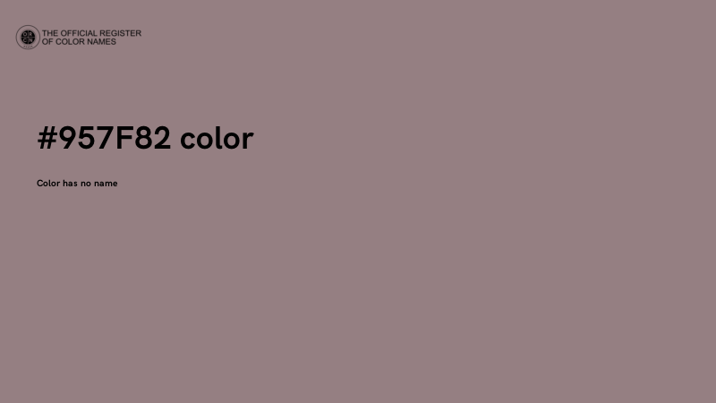 #957F82 color image