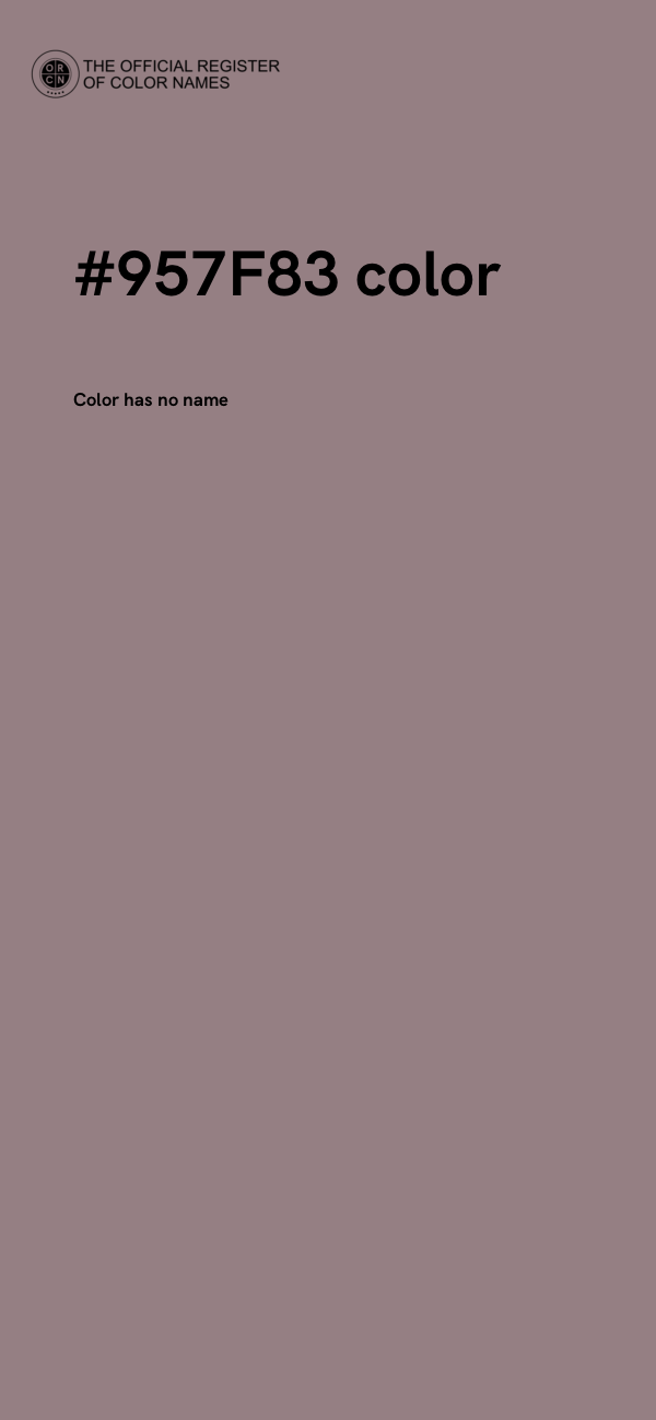 #957F83 color image
