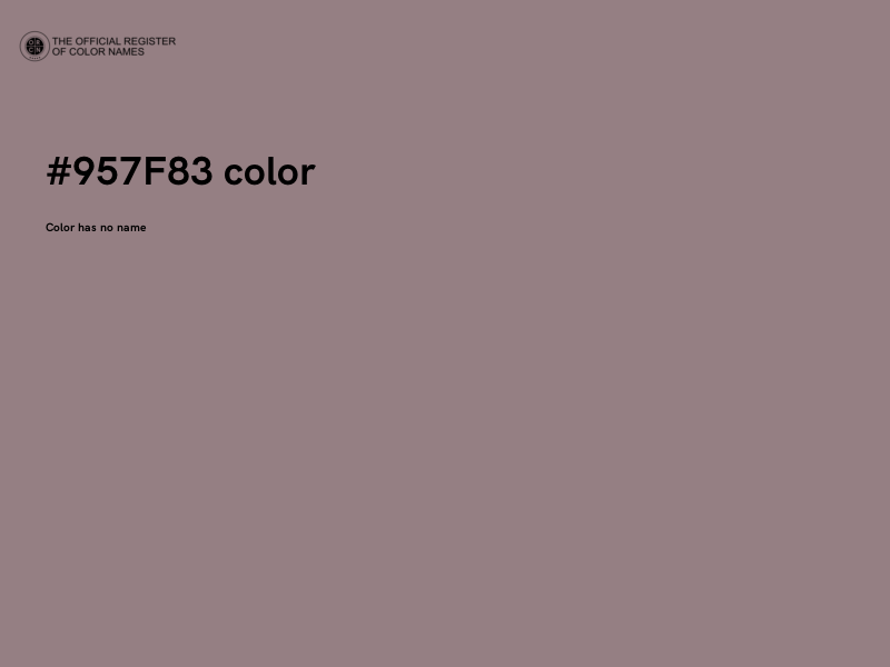 #957F83 color image
