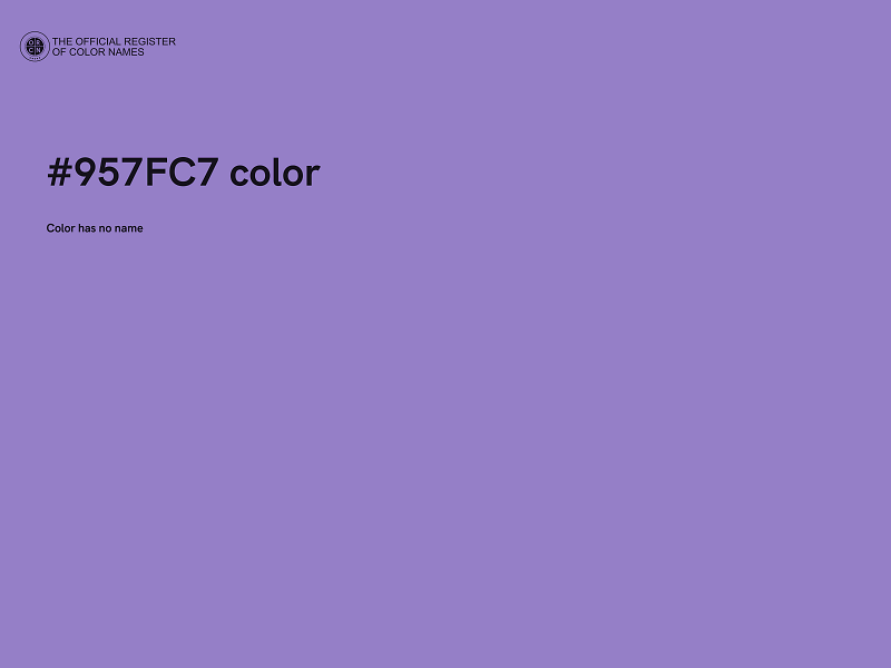#957FC7 color image