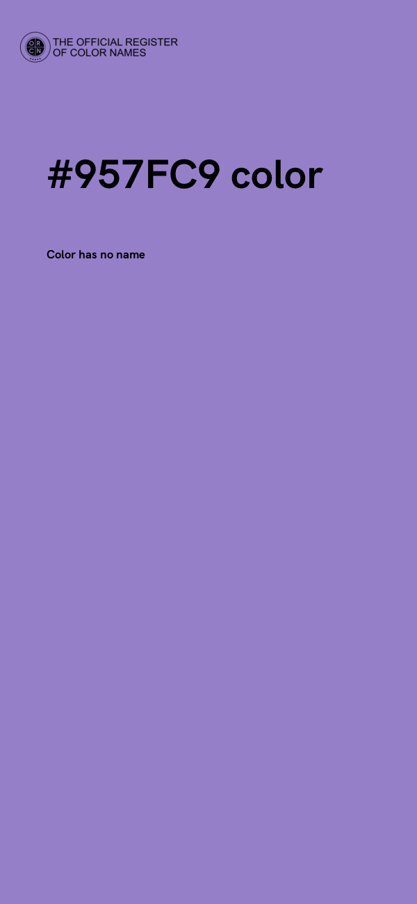 #957FC9 color image