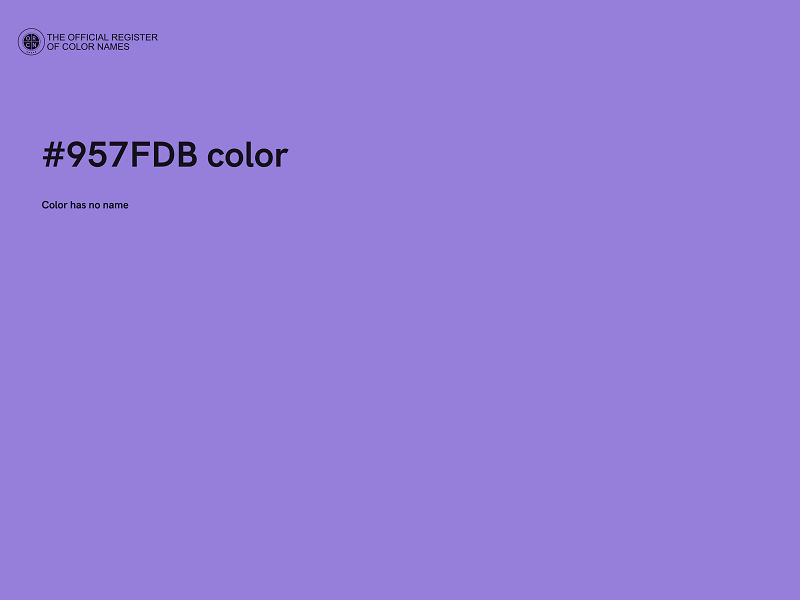 #957FDB color image