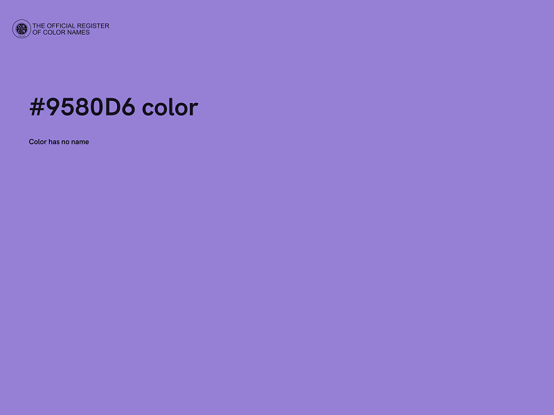 #9580D6 color image