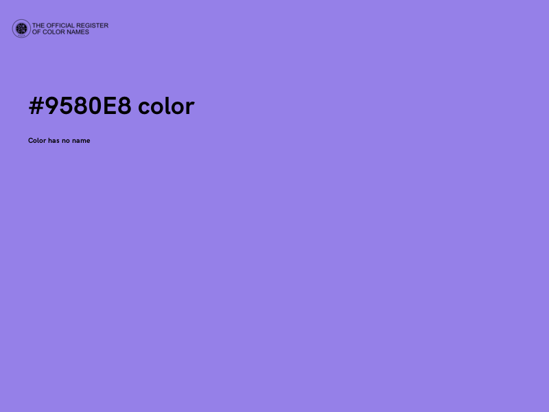 #9580E8 color image