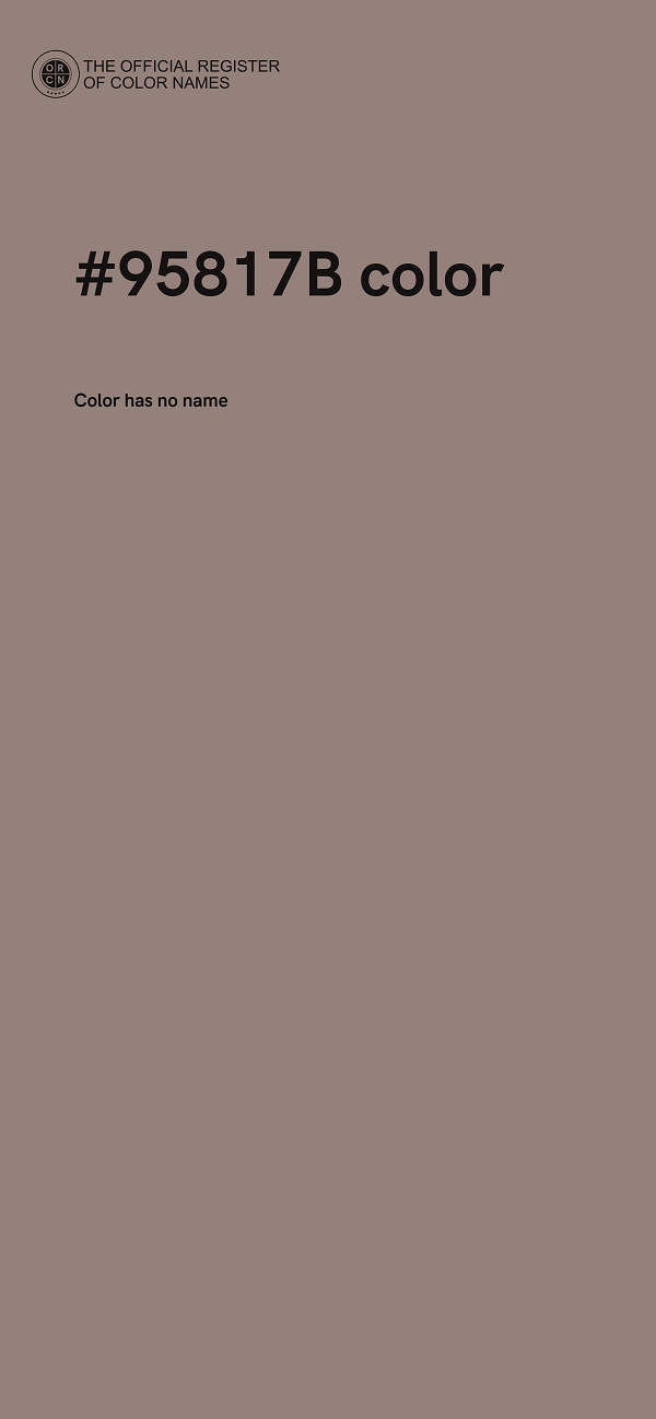 #95817B color image