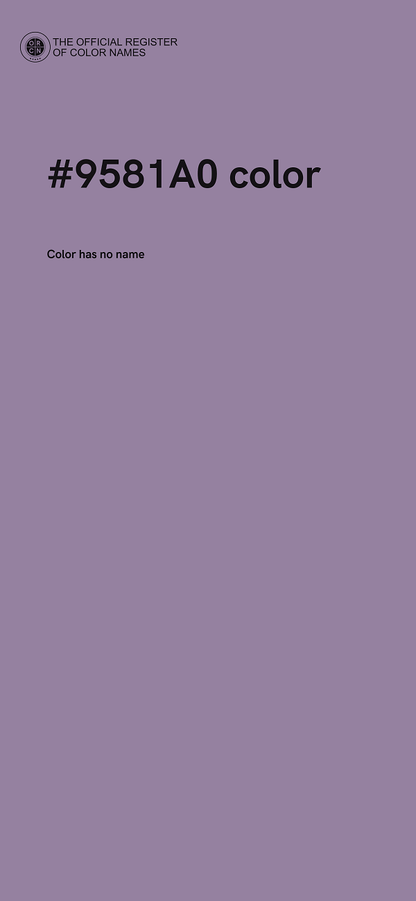 #9581A0 color image