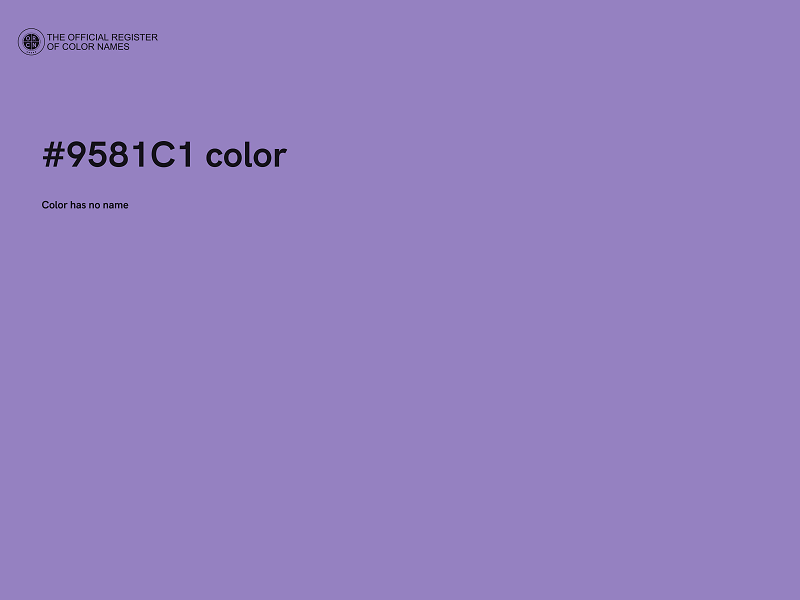#9581C1 color image